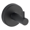 WENKO 24232100-Gancio BOSIO BLACK 5,5x5,5 cm in acciaio inossidabile/argento