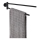 WENKO 24238100-Porta asciugamani BOSIO BLACK 5,5x43 cm acciaio inox/argento