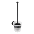 WENKO 24243100-WC scopino BOSIO BLACK 10x35 cm acciaio inossidabile/argentato/satinato