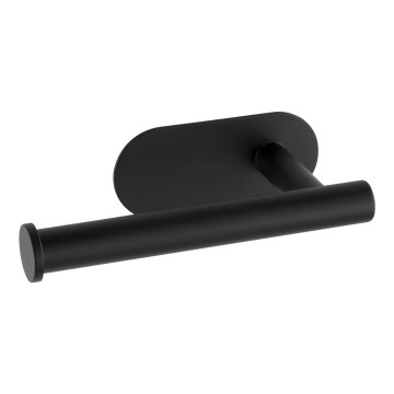 WENKO 24287100-Porta rotolo per carta igienica TURBO-LOC OREA BLACK 16x7 cm acciaio inox/nero