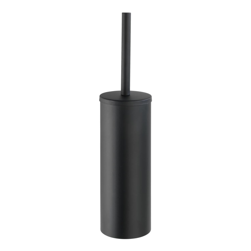 WENKO 24289100-WC spazzola per WC TURBO-LOC OREA NERO 9x39,5 cm acciaio inox/nero