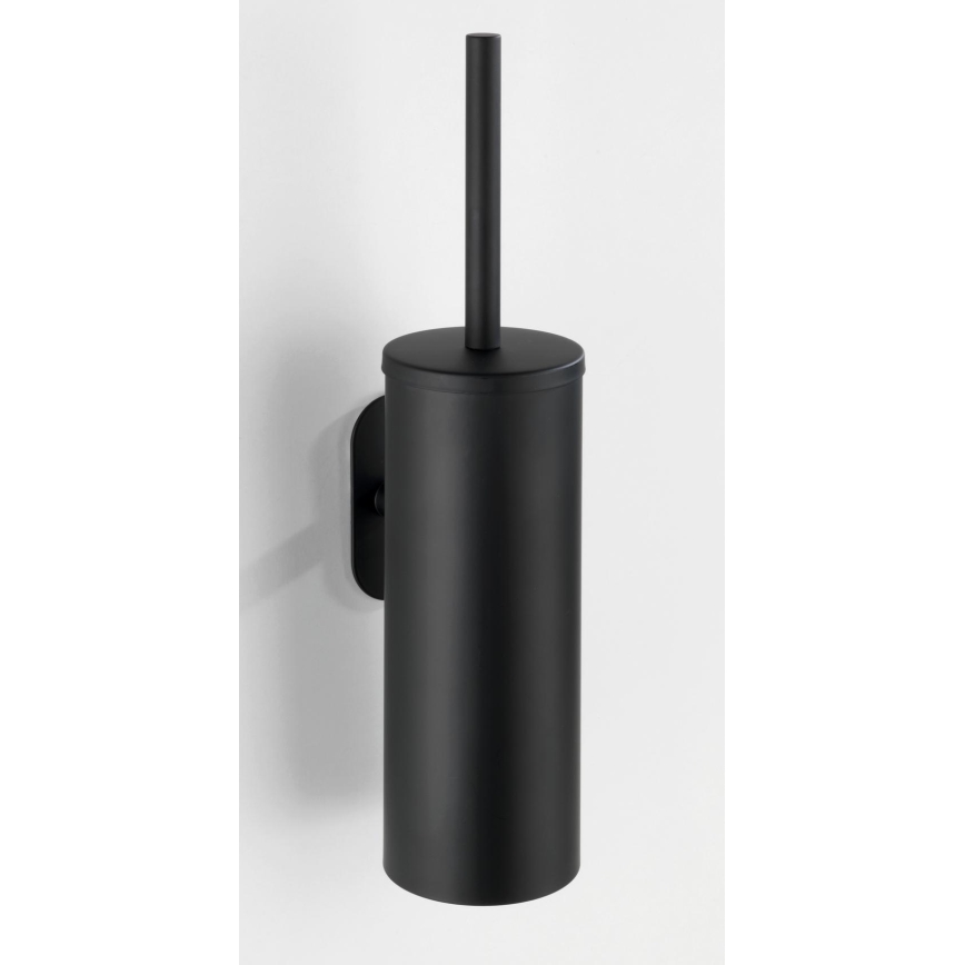WENKO 24289100-WC spazzola per WC TURBO-LOC OREA NERO 9x39,5 cm acciaio inox/nero