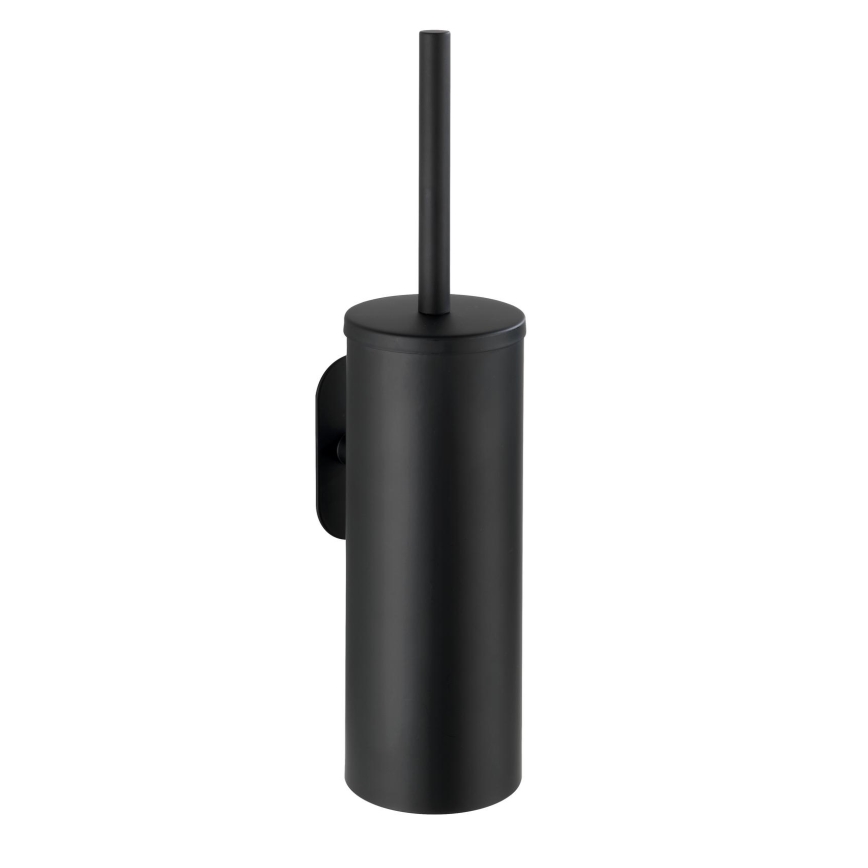 WENKO 24289100-WC spazzola per WC TURBO-LOC OREA NERO 9x39,5 cm acciaio inox/nero