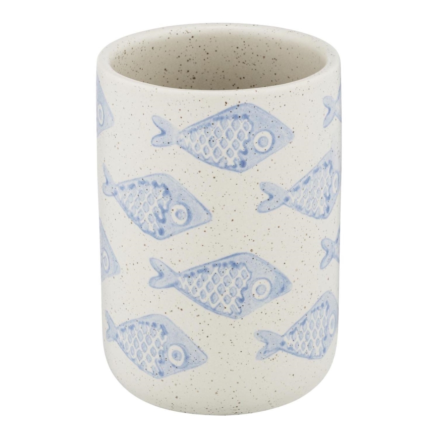 WENKO 24310100 - Bicchiere da bagno AQUAMARIN 8x11 cm beige