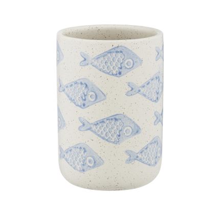 WENKO 24310100 - Bicchiere da bagno AQUAMARIN 8x11 cm beige