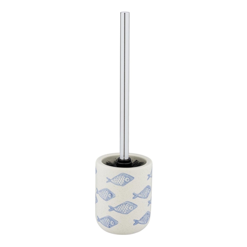 WENKO 24313100 - Spazzola per WC AQUAMARIN 10x40 cm beige