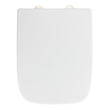 WENKO 24334100-Sedile per WC EXCLUSIVE 46,5x37 cm bianco/argento