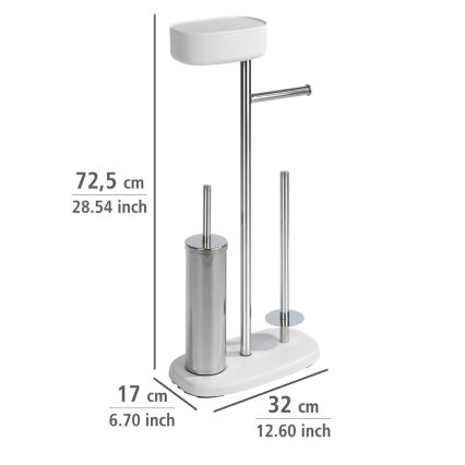 WENKO 24420100 - Set WC RIVAZZA 17x72,5 cm bianco