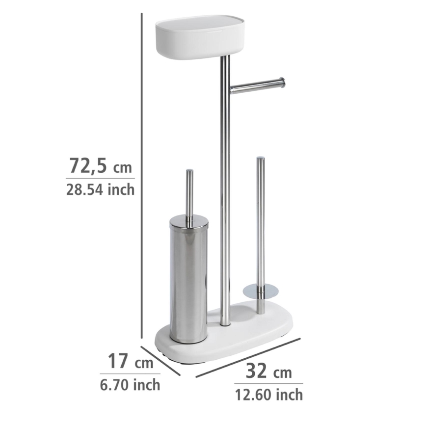 WENKO 24420100 - Set WC RIVAZZA 17x72,5 cm bianco