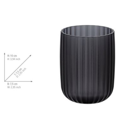 WENKO 24489100 - Bicchiere AGROPOLI 7,5x10 cm grigio