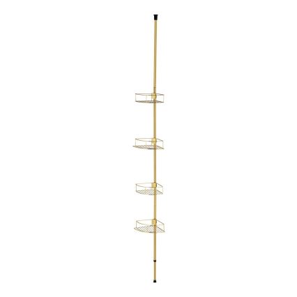 WENKO 24569100-Mensola angolare DOLCEDO 31x275 cm dorata