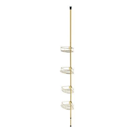WENKO 24569100-Mensola angolare DOLCEDO 31x275 cm dorata