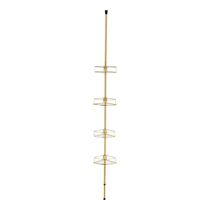 WENKO 24569100-Mensola angolare DOLCEDO 31x275 cm dorata