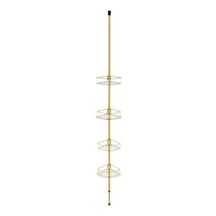 WENKO 24569100-Mensola angolare DOLCEDO 31x275 cm dorata