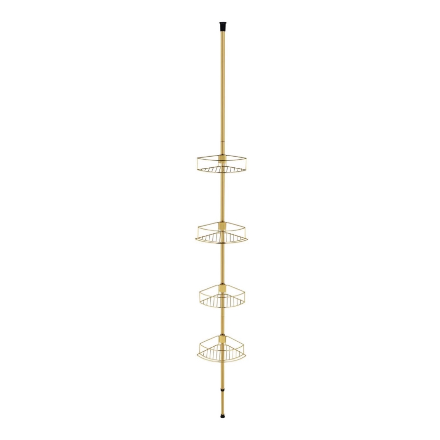 WENKO 24569100-Mensola angolare DOLCEDO 31x275 cm dorata