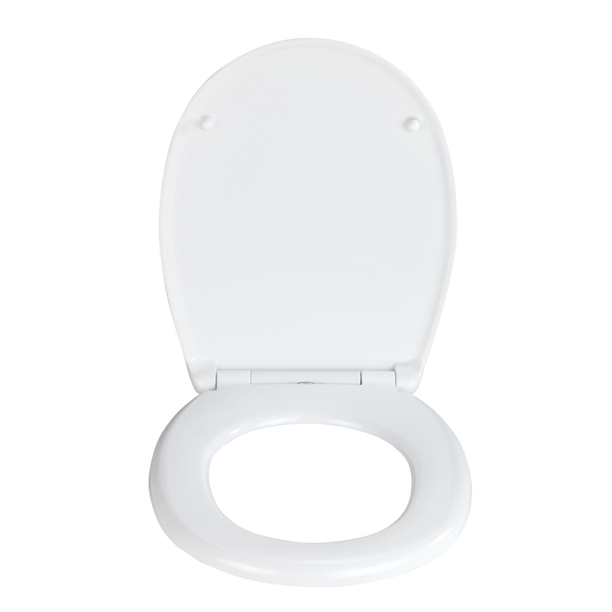 WENKO 24571100-WC sedile per WC VORNO NEO 46x37 cm bianco/argento