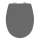 WENKO 24572100-WC sedile WC VORNO NEO 46x37 cm grigio/argento