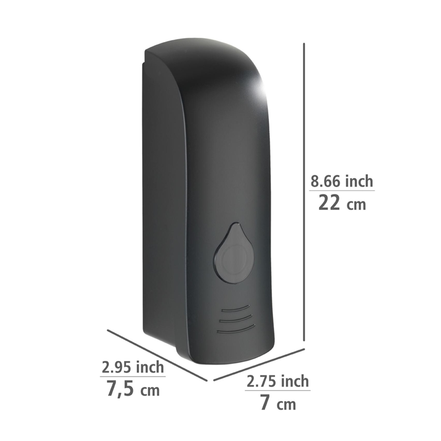 WENKO 24589100-Dispenser per sapone RANERA 740 ml nero
