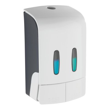 WENKO 24591100-Dispenser per sapone TARTAS 480 ml bianco/grigio
