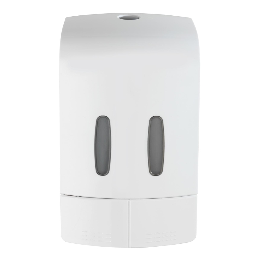 WENKO 24591100-Dispenser per sapone TARTAS 480 ml bianco/grigio