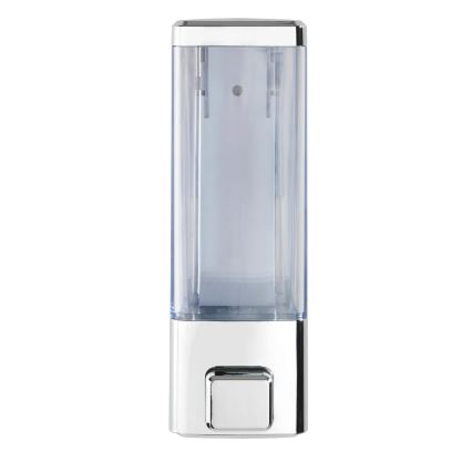 WENKO 24593100 - Dispenser di sapone ISTRES da 320 ml, cromo lucido/trasparente