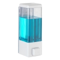 WENKO 24594100-Dispenser di sapone ISTRES 320 ml bianco/trasparente