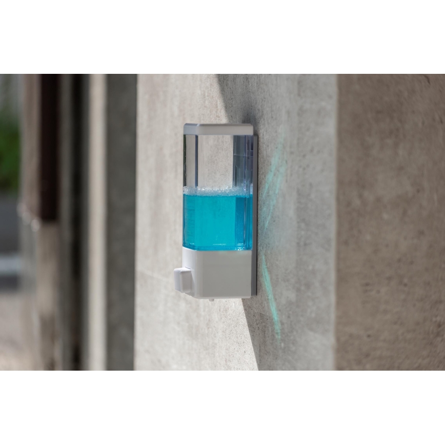 WENKO 24594100-Dispenser di sapone ISTRES 320 ml bianco/trasparente