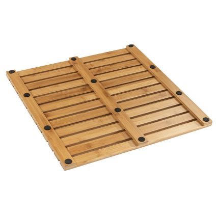WENKO 24610100 - Tappetino BAMBUSA 50x50 cm marrone