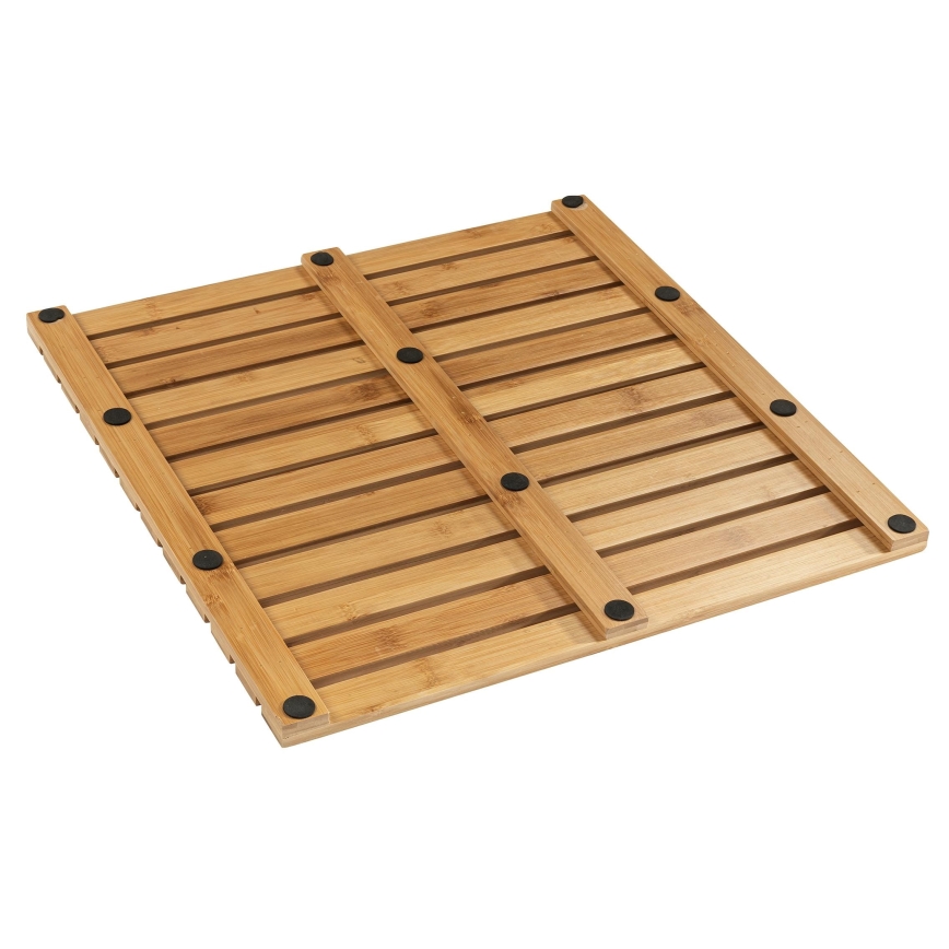 WENKO 24610100 - Tappetino BAMBUSA 50x50 cm marrone