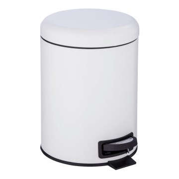 WENKO 24678100 - Cestino LEMAN 21x24 cm bianco/nero