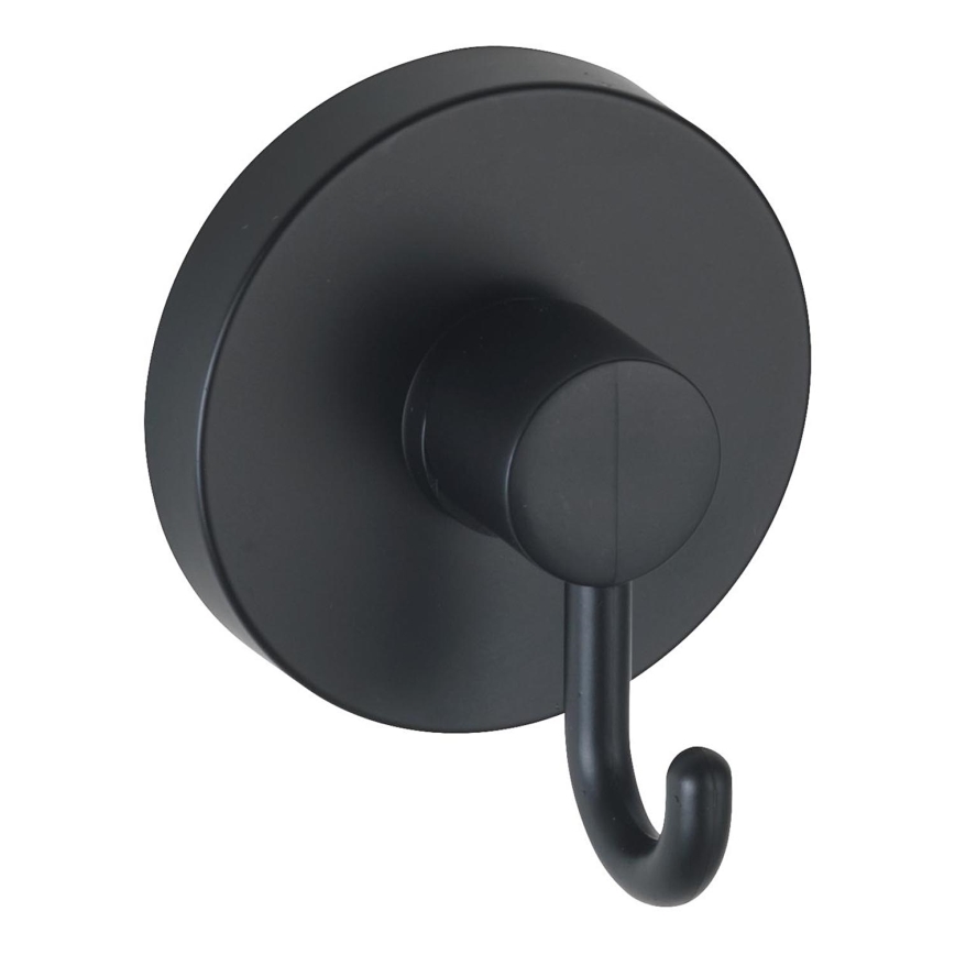 WENKO 24730100-Gancio VACUUM-LOC rotondo SCHW 6x6,7 cm nero