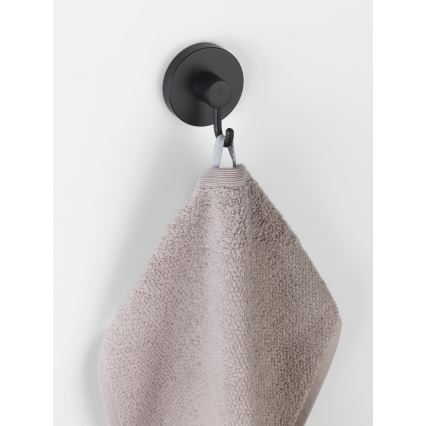 WENKO 24730100-Gancio VACUUM-LOC rotondo SCHW 6x6,7 cm nero