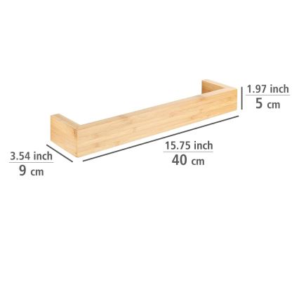 WENKO 24741100 - Porta asciugamani BAMBUSA 40x9 cm marrone