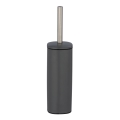 WENKO 24777100 - set per WC ALASSIO 9,3x39,2 cm acciaio inossidabile/grigio