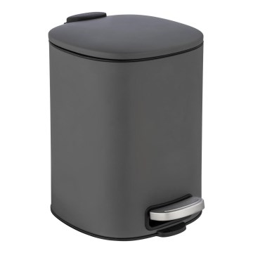 WENKO 24780100 - Cestino ALASSIO 20,5x27 cm grigio/nero