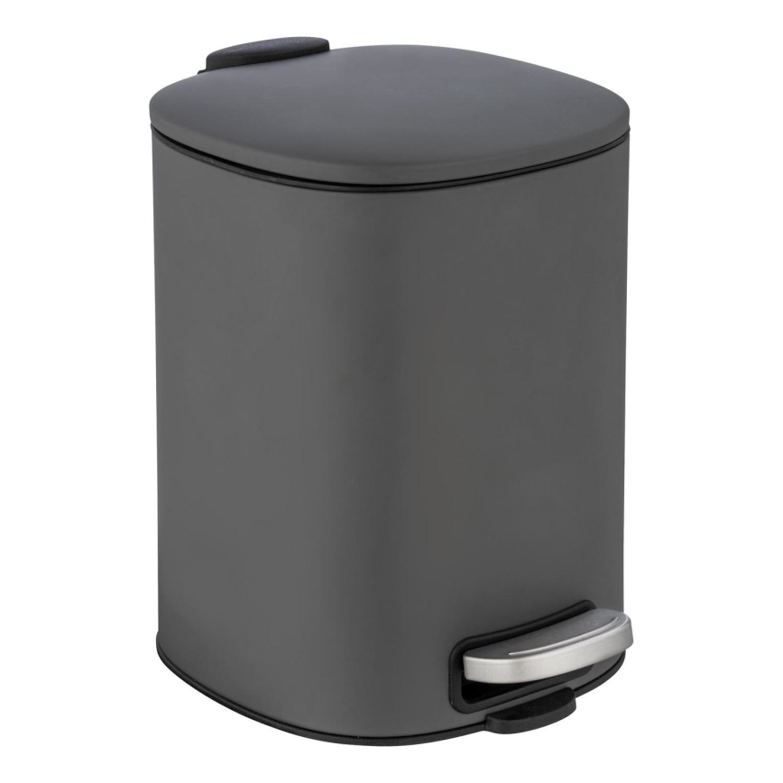 WENKO 24780100 - Cestino ALASSIO 20,5x27 cm grigio/nero