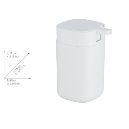 WENKO 24829100 - Dispenser di sapone DAVOS 350 ml bianco