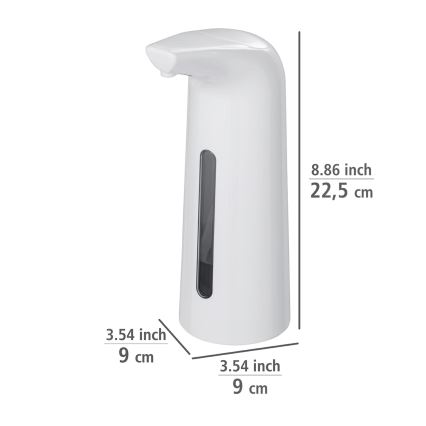 WENKO 24841100 - Dispenser per sapone LARINO 9x21,5 cm bianco