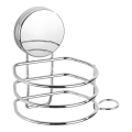 WENKO 24857100-Supporto per asciugacapelli STATIC-LOC + OSIMO 14x13 cm cromo lucido