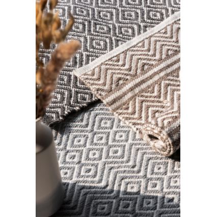 WENKO 24868100 - Tappetino da bagno SHAKI 50x80 cm beige/bianco