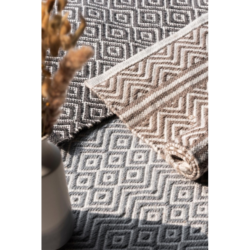 WENKO 24868100 - Tappetino da bagno SHAKI 50x80 cm beige/bianco