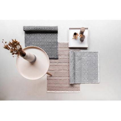 WENKO 24868100 - Tappetino da bagno SHAKI 50x80 cm beige/bianco