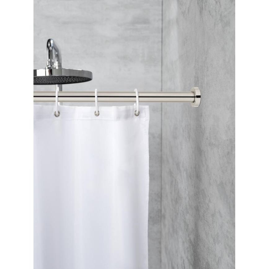 WENKO 24888100 - Asta doccia LUZ 185 x 2,8 cm acciaio inossidabile/cromo lucido