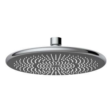 WENKO 24926100 - Soffione doccia con sistema di risparmio idrico 22,5x22,5 cm, cromo lucido/grigio