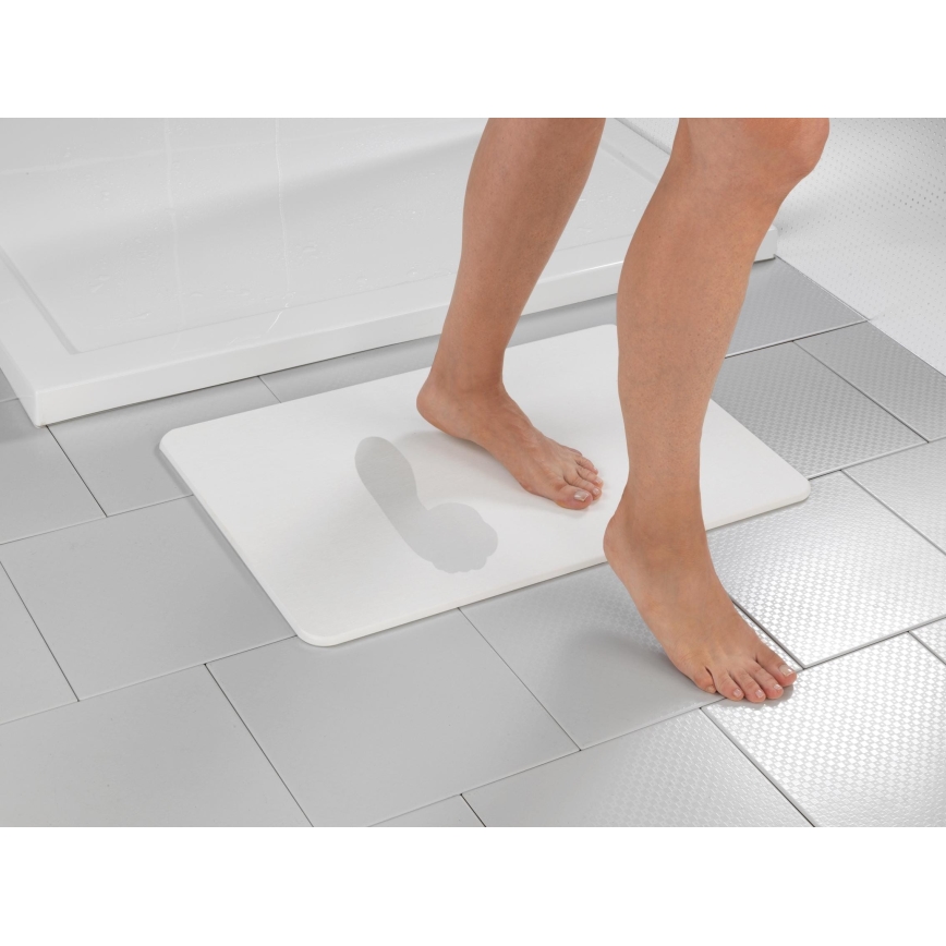 WENKO 24935100-Tappetino SIMI 39x60 cm bianco
