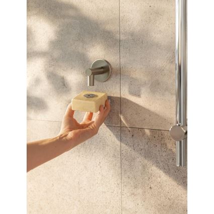 WENKO 24971100 - Portasapone TURBO-LOC 4,5 x 7 cm, argento