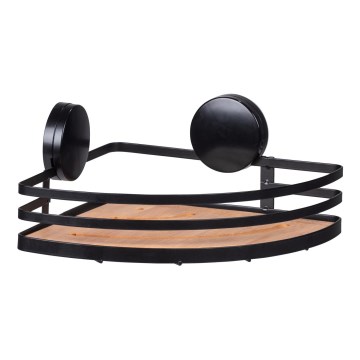 WENKO 24980800 - Mensola ALBA 27,3 x 21 cm nero/marrone