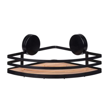 WENKO 24980800 - Mensola ALBA 27,3 x 21 cm nero/marrone