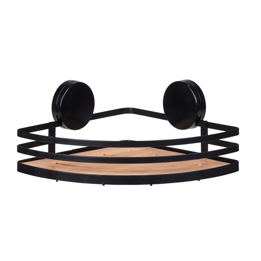 WENKO 24980800 - Mensola ALBA 27,3 x 21 cm nero/marrone