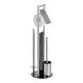 WENKO 24981800 - Set WC RAVINA 20x70 cm acciaio inossidabile/argento